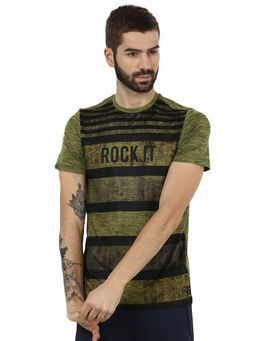 Rock.it - Green Round Neck Smart Fit T-shirt
