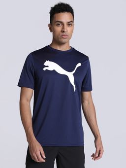 Puma - Active Big Logo Mens Blue T-shirt