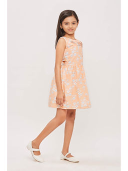 TINY GIRL - Printed Dresses Peach