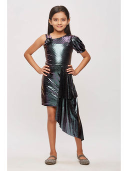 TINY GIRL - Solid/Plain Dresses Purple