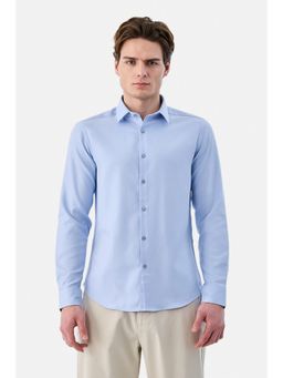 Snitch - Light Blue Stripes Slim Formal Shirt for Men