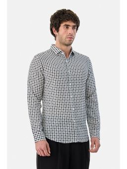 Snitch - White Full Sleeves Slim Casual Shirt for Men