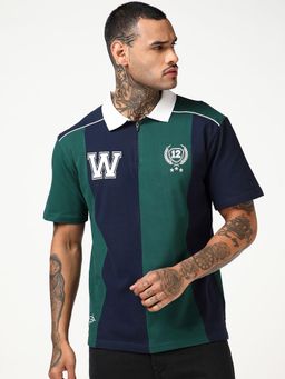 Bewakoof - Heavy Duty Men's Colorblock Oversized Polo T-Shirt