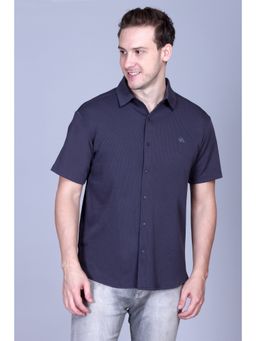 Parcel Yard - Men's Blue Casual Regular Fit Shirt