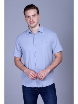 Parcel Yard - Men's Blue Casual Regular Fit Shirt