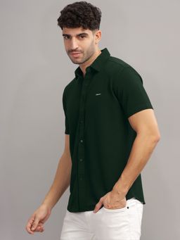 Parcel Yard - Mens Green Casual Shirt