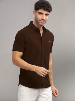 Parcel Yard - Mens Brown Casual Shirt