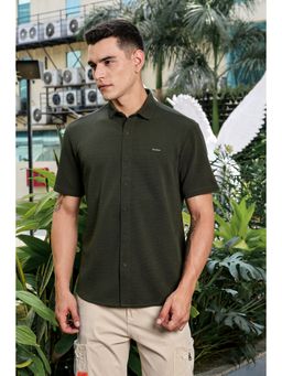 Parcel Yard - Mens Olive Casual Shirt