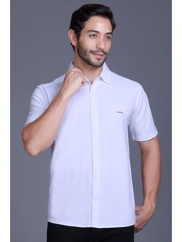 Parcel Yard - Mens White Casual Shirt
