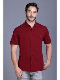 Parcel Yard - Mens Wine Casual Shirt