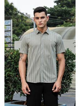 Parcel Yard - Mens Grey Casual Shirt