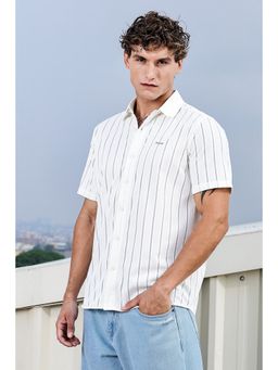 Parcel Yard - Mens White Casual Shirt