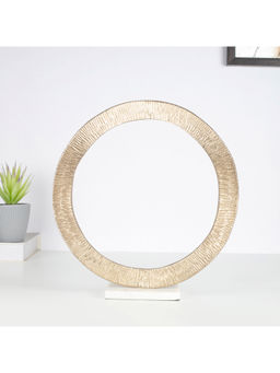 HomeTown - Nyra Metal Modern Decor Piece In Gold