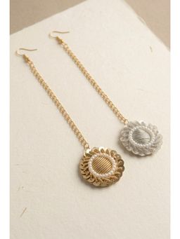 Choko - Set of 2 Gota Patti Maang Tikka with Pearl Borders for Wedding (3-12 Years)
