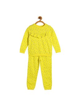 MINI KLUB - Kids Girls Yellow Lounge Wear (Set of 2)