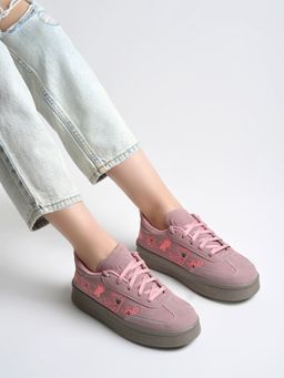 Shoetopia - Women Peach Sneakers