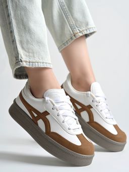 Shoetopia - Women Brown Sneakers