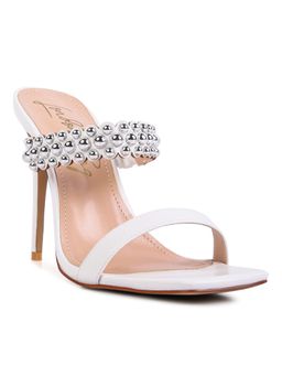 London Rag - Embellished White Heels