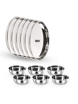 USHA SHRIRAM - 6 Pcs Plate Set of Vati-200ML