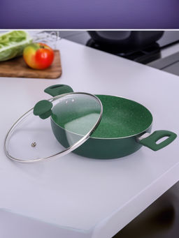 USHA SHRIRAM - Matt Finish Kadhai with Lid 26 cm