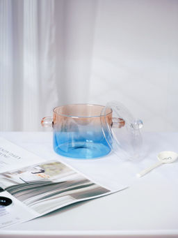 USHA SHRIRAM - Borosilicate Pot Amber Oya001-Amb