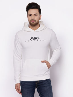 Red Tape - Mens Bright Off White Hoodies