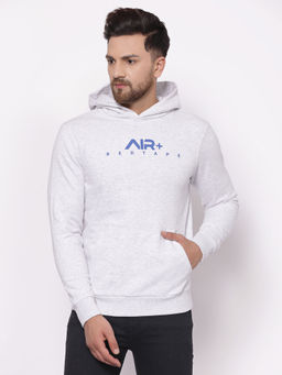 Red Tape - Mens Light Grey Melange Hoodies