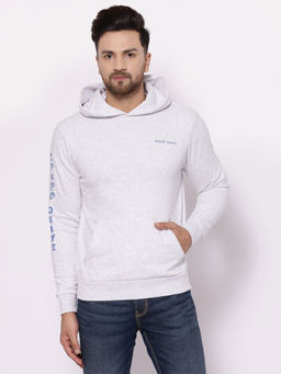 Red Tape - Mens Light Grey Melange Hoodies