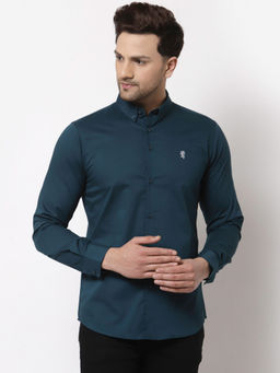 Red Tape - Men Teal Solid Shirt
