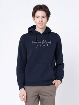 Red Tape - Mens Navy Printed Hoodie
