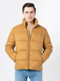 Red Tape - Mens Mustard Solid Jacket