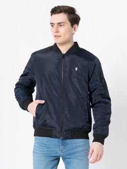 Red Tape - Mens Navy Solid Jacket