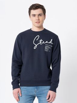 Red Tape - Men Navy Graphic Print Sweatshirt