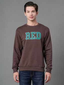 Red Tape - Men Brown Graphic Print Sweatshirt