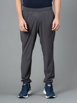 Red Tape - Grey Solid Nylon Spandax Men's Activewear Jogger