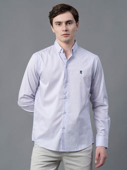 Red Tape - Men Lavender Solid Pure Cotton Shirt