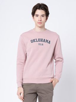 Red Tape - Dusky Pink Graphic Print Cotton Poly Fleece Men's Sweatshirt