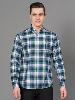 Red Tape - Multi-Color Checked Poly Cotton Mens Full Sleeve Shirt
