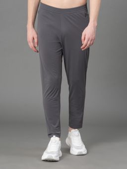 Red Tape - Men's Grey Solid Nylon Spandex Joggers