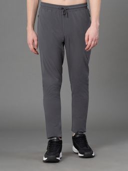Red Tape - Dark Grey Polyester Stretch Solid Mens Activewear Trackpant