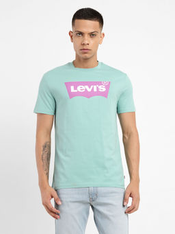 Levi's - Men's Green Brand Logo Crew Neck T-Shirt