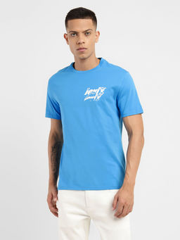 Levi's - Men's Blue Brand Logo Crew Neck T-Shirt