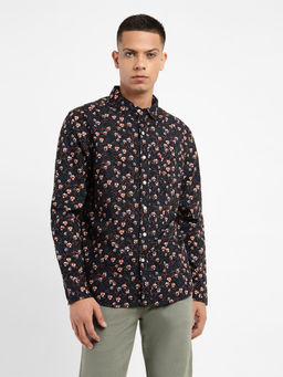 Levi's - Men's Black Floral Print Slim Fit Shirt