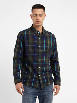 Levi's - Men's Blue Plaid Slim Fit Shirt