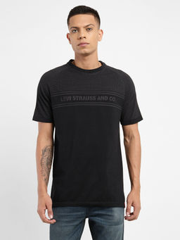 Levi's - Men's Black Brand Logo Crew Neck T-Shirt