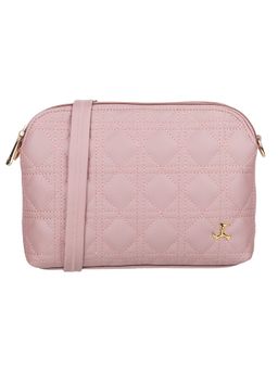 Mochi - Women Patterned Pink Zip Top Sling