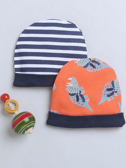 Bumzee - Boys Round Multi-Color Cap (Pack of 2)