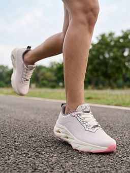 Off Limits - Women Off White Lace-Up Running and Gym Shoes