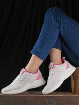 Off Limits - Off- White Lace Up Running and Gym Shoe