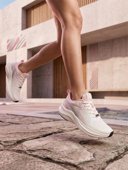 Off Limits - Women Off White Running and Gym Lace-Up Shoes